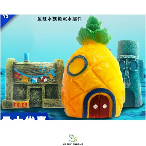 Trang Trí Hồ Cá Tàu Ngầm Resin - Nhà Trái Thơm Dễ Thương cho Bể Cá - Phụ Kiện Trang Trí Thú Vị cho Thú Cưng