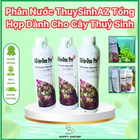 Phân Nước Thủy Sinh AZ ALL IN ONE PRO 230ml - Giàu Đa Vi Lượng cho Hồ Cây Thủy Sinh, Dễ Dùng, Chăm Sóc Cây Nhanh Chóng