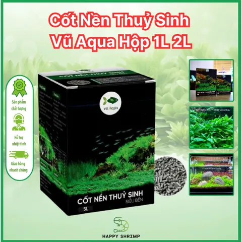 Cốt Nền Thủy Sinh Vũ Aqua 1L, 2L - Giúp Cây Phát Triển Màu Sắc Tươi Sáng, Dinh Dưỡng Tối Ưu Cho Bể Thủy Sinh.