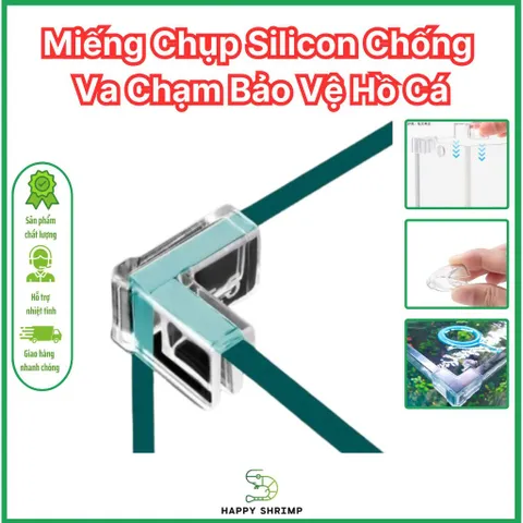 Miếng Dán Silicon Bảo Vệ Cạnh Hồ Cá - Combo 2/4 Miếng Chống Va Chạm, An Toàn Cho Hồ Thủy Sinh và Hồ Kính