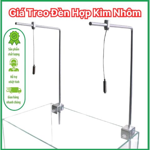 Giá Treo Đèn Hợp Kim Nhôm Sang Trọng - Chân Kẹp Đèn Thủy Sinh Cho Bể Cá - Linh Hoạt Điều Chỉnh Chiều Cao, Chắc Chắn, Dễ Dàng Lắp Đặt