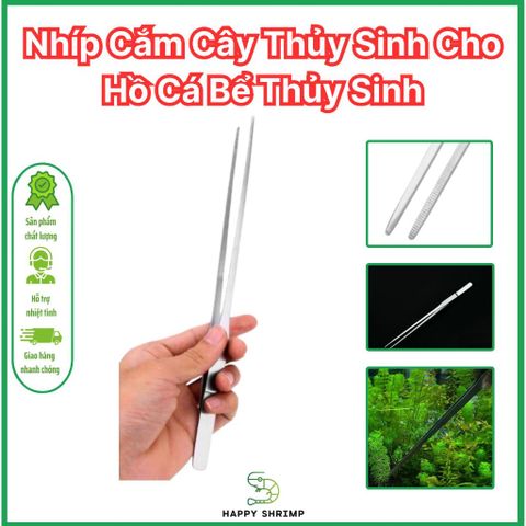 Nhíp Cắm Cây Thủy Sinh 38cm - Dụng Cụ Trồng Cây Bể Thủy Sinh, Thép Không Gỉ, Linh Hoạt Cho Cây Cạn Và Dưới Nước