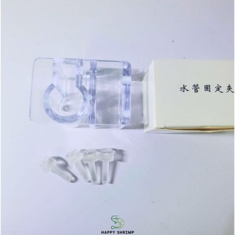 Kẹp Giữ Ống IN OUT 16mm Hồ Cá Thủy Sinh - Kẹp Arylic Siêu Trong Đẹp, Phụ Kiện Cố Định Ống Nước Bể Cá Thẩm Mỹ