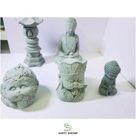 Tượng Ngộ Không & Đường Tăng Sa Thạch - Trang Trí Tiểu Cảnh Hồ Cá và Bonsai - Quà Tặng Ý Nghĩa cho Không Gian Thiền và Nội Thất