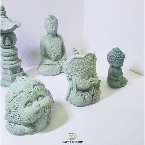 Tượng Ngộ Không & Đường Tăng Sa Thạch - Trang Trí Tiểu Cảnh Hồ Cá và Bonsai - Quà Tặng Ý Nghĩa cho Không Gian Thiền và Nội Thất