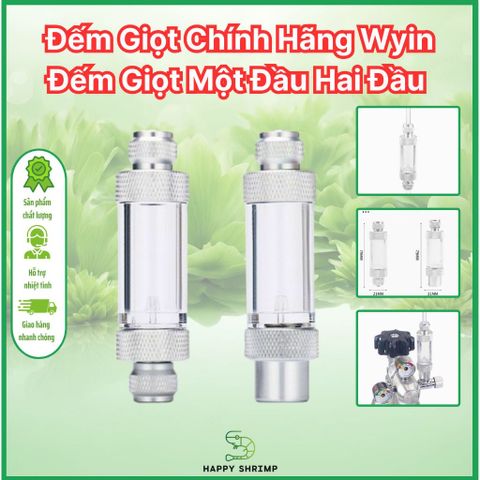 Đếm Giọt CO2 Wyin - Thiết Bị Đếm Giọt 1 Đầu và 2 Đầu Chất Liệu Acrylic Trong Suốt cho Bể Cá và Thủy Sinh