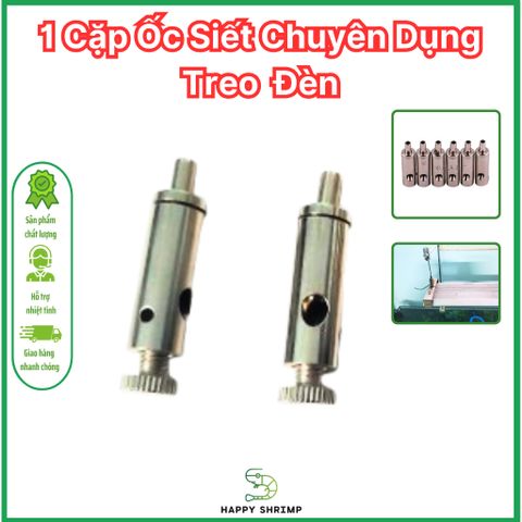 Cặp Ốc Siết Đèn LED Thủy Sinh - Dụng Cụ Treo Đèn Chuyên Dụng Có Lỗ Xỏ Ngang, Tiện Lợi Trong Nhà và Vườn