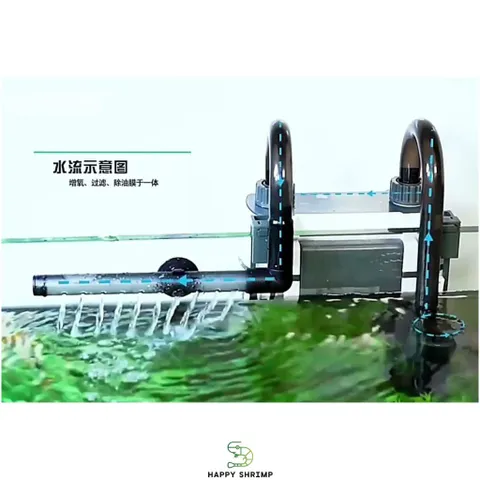 Máy Lọc Treo Xiaoli SunSun XBL 500-600 - Lọc Nước Tích Hợp Váng Xoay Chất Lượng Cao cho Bể Cá 50-60cm