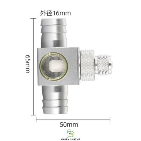 Bộ trộn CO2 Wyin chữ T chuyên dụng cho hồ cá - Thiết bị lọc thùng cỡ phi 16, chính hãng ZRDR, hiệu suất cao cho cây thủy sinh