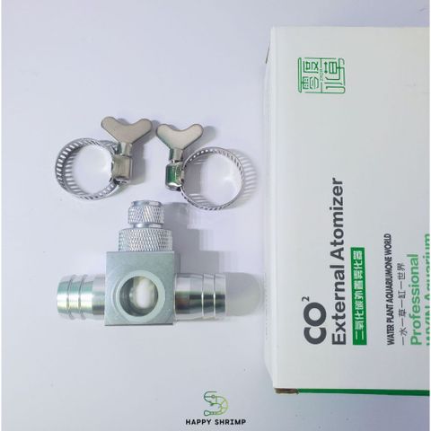 Bộ trộn CO2 Wyin chữ T chuyên dụng cho hồ cá - Thiết bị lọc thùng cỡ phi 16, chính hãng ZRDR, hiệu suất cao cho cây thủy sinh
