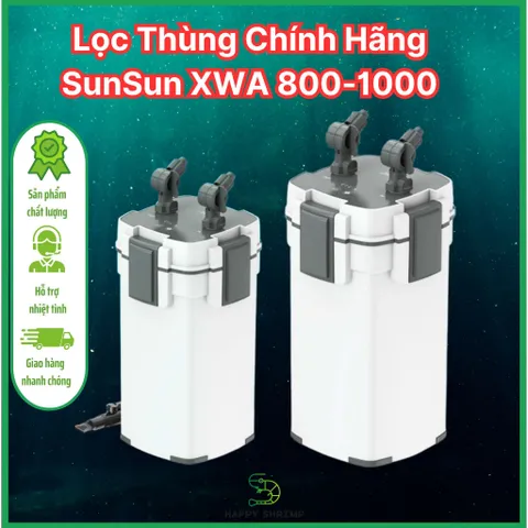 Lọc Thùng SUNSUN XIAOLI XWA 800/1000 - Giải Pháp Lọc Nước Hiệu Quả Cho Hồ Cá Thủy Sinh, Tiết Kiệm Năng Lượng, Thiết Kế Tiện Lợi
