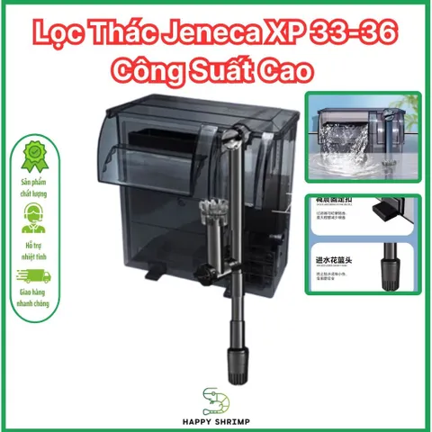 Lọc Thác Jeneca XP-33 XP-36 - Lọc Nước Bể Cá Hiệu Suất Cao, Thiết Kế Gọn Nhẹ, Tạo Hiệu Ứng Thác Nước Sáng Tạo