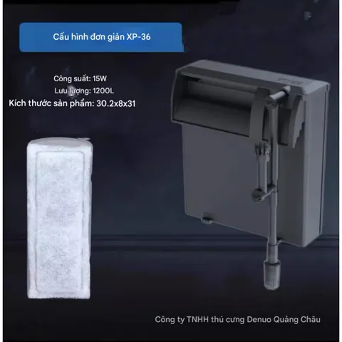 Lọc Thác Jeneca XP-33 XP-36 - Lọc Nước Bể Cá Hiệu Suất Cao, Thiết Kế Gọn Nhẹ, Tạo Hiệu Ứng Thác Nước Sáng Tạo