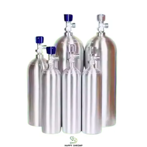 Vỏ Bình Nhôm C02 Thủy Sinh 1L Kèm Van Kim Loại - Bình Chứa CO2 Đài Loan Chất Lượng Cao Cho Thú Cưng