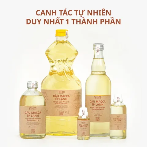 Dầu Macca Ép Lạnh Noom 100% Nguyên Chất Từ Hạt Macca - Bổ Sung Chất Béo Tự Nhiên, Dinh Dưỡng Tốt Cho Sức Khỏe