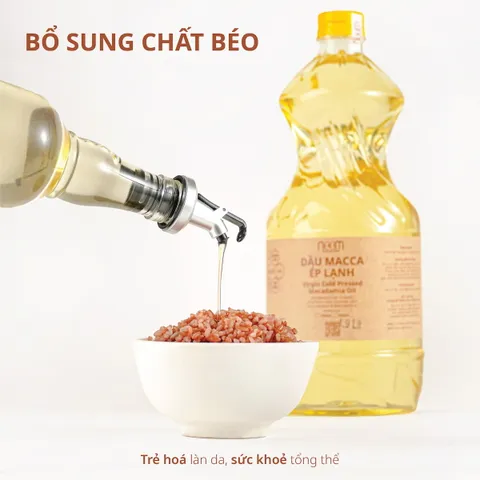 Dầu Macca Ép Lạnh Noom 100% Nguyên Chất Từ Hạt Macca - Bổ Sung Chất Béo Tự Nhiên, Dinh Dưỡng Tốt Cho Sức Khỏe