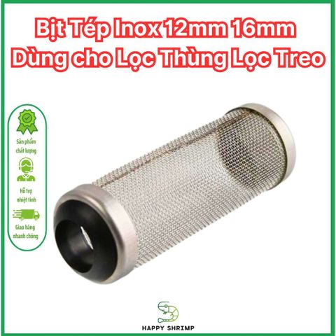 Bịt Tép Inox Đầu Cao Su - Sản Phẩm Chống Hút Cho Lọc Thủy Sinh Phi 12mm 16mm, An Toàn Cho Cá Tép, Chất Liệu Inox Chống Gỉ Sét