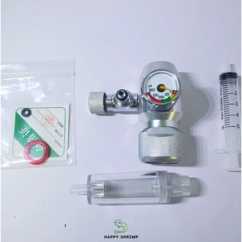 Van Cơ CO2 Chính Hãng Wyin R101 Kèm Đếm Giọt - Van Tinh Chỉnh CO2 Cho Hồ Thủy Sinh, Hợp Kim Nhôm Chịu Áp Suất Cao