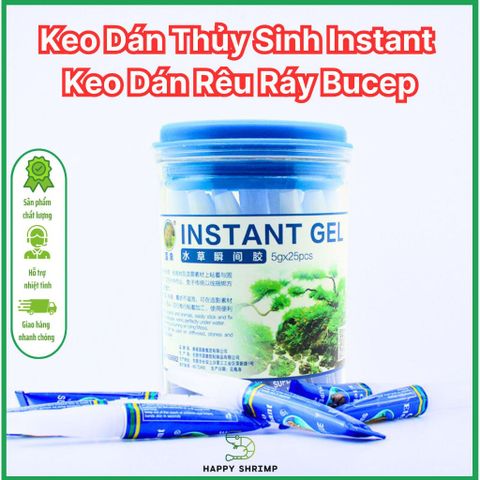 Keo Dán Rêu Instant - Keo Dán Thủy Sinh An Toàn Cho Cá Tép, Dán Trực Tiếp Trong Nước, Gel Chịu Nước, Dễ Dàng Sử Dụng