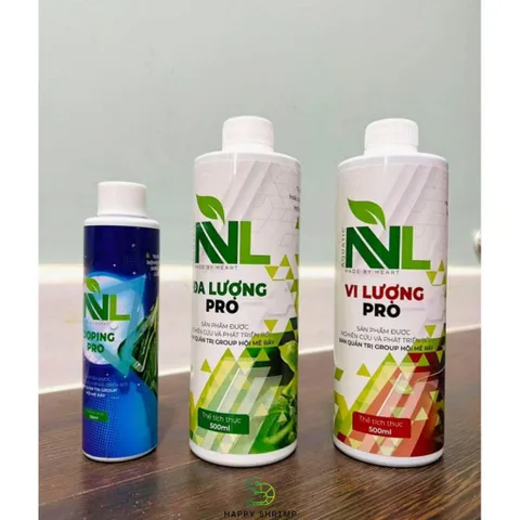 Bộ Phân Nước NVL Đa Vi Lượng 300ml & Doping 150ml - Dinh Dưỡng Thiết Yếu Cho Cây Thủy Sinh Khỏe Mạnh Tại Nhà