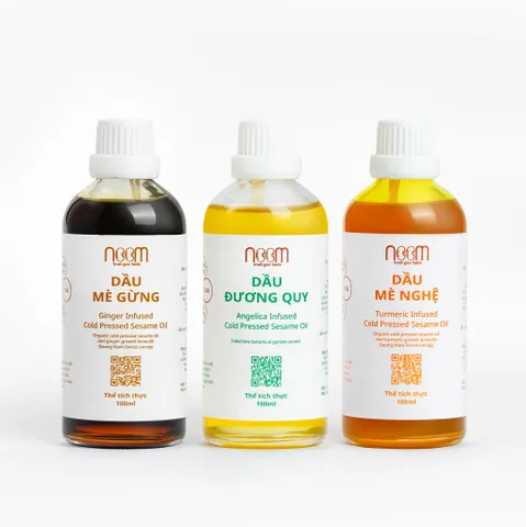Dầu mè nghệ là dầu dùng để ăn uống và đặc biệt dùng cho dưỡng da, peel da tự nhiên, mờ thâm