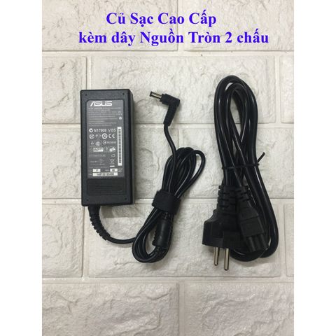 Sạc Laptop Asus X44H K43E 65W 19V 3.42A - Chân Cắm Thường 5.5mm, Hàng Nhập Khẩu, Bảo Hành 12 Tháng