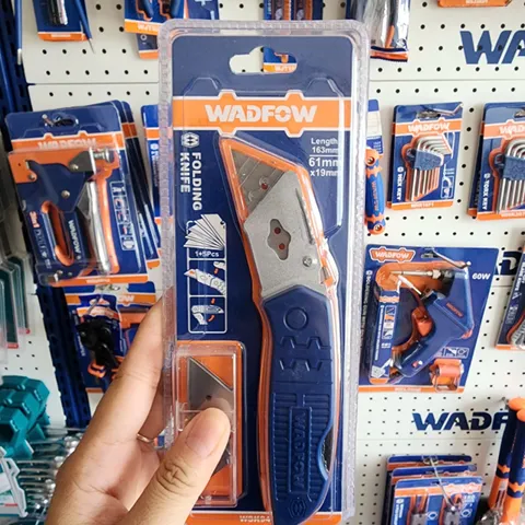 Dao Rọc Gấp Gọn WADFOW WSK9419 - Lưỡi Thép Không Gỉ Sắc Bén, Thiết Kế Nhỏ Gọn Tiện Lợi Cho Công Việc Văn Phòng Và DIY