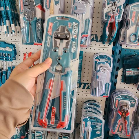 Kìm Cộng Lực Mini Total THT11386 - 8 Inch, Cắt Sắt Dễ Dàng, Thiết Kế Nhỏ Gọn, Dụng Cụ Cơ Khí Chính Hãng, Tay Cầm Chống Trượt
