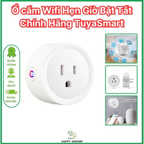 Ổ Cắm Wifi Thông Minh Tuyasmart 16A Hẹn Giờ Điều Khiển Từ Xa Qua App Cozy Life & Smart Life - Điện 3500W, Dễ Dàng Cài Đặt
