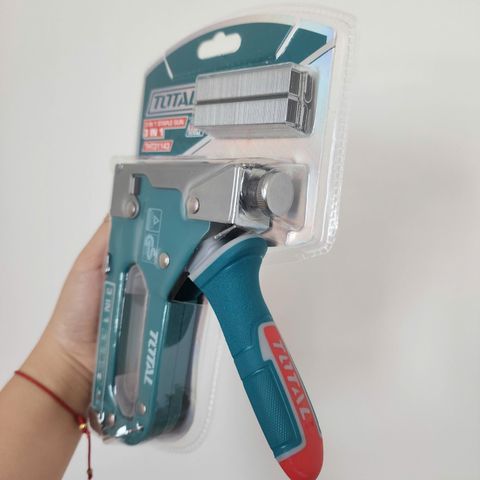 Kìm Bấm Ghim Đa Năng 3 Trong 1 Total THT31143 - Công Cụ Bắn Ghim U, T, Door Chính Hãng, Bền Bỉ, Tiện Dụng Cho Nội Thất