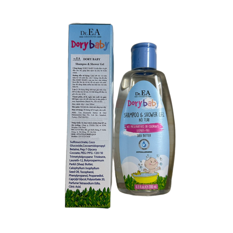 Sữa Tắm Gội Dr.EA Dory Baby Sữa Tắm Gội Toàn Thân Dịu Nhẹ Cho Bé - 200ml