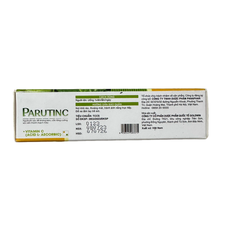 Viên Uống Parutinc Cao Rau Má & Rutin - Hỗ Trợ Tăng Cường Đề Kháng, Sức Bền Thành Mạch, 30 Viên từ ALIFACO