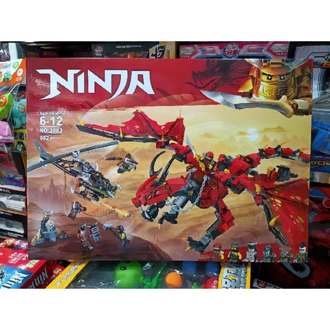 Mã 2082 - Xếp hình lắp ghép lê gô NINJA Rồng Lửa