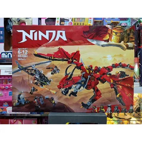 Mã 2082 - Xếp hình lắp ghép lê gô NINJA Rồng Lửa
