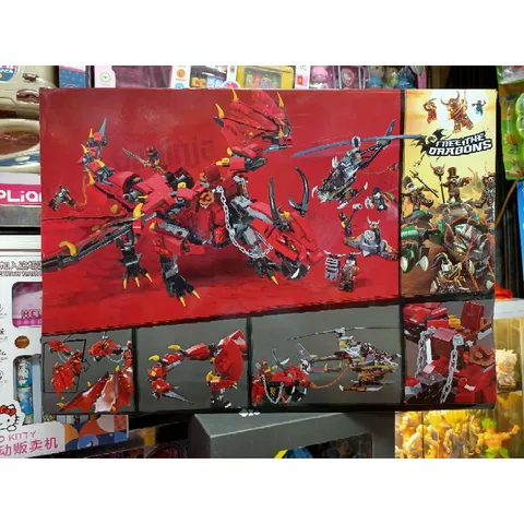 Mã 2082 - Xếp hình lắp ghép lê gô NINJA Rồng Lửa