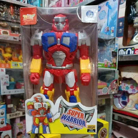 Mô hình Siêu Nhân SUPER WARRIOR Biết Đi - Đồ Chơi Phát Nhạc và Đèn LED, Kích Thích Trí Tưởng Tượng cho Bé, Quà Tặng Ý Nghĩa