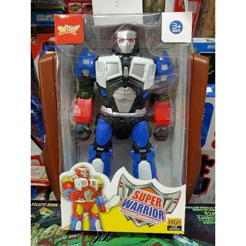 Mô hình Siêu Nhân SUPER WARRIOR Biết Đi - Đồ Chơi Phát Nhạc và Đèn LED, Kích Thích Trí Tưởng Tượng cho Bé, Quà Tặng Ý Nghĩa