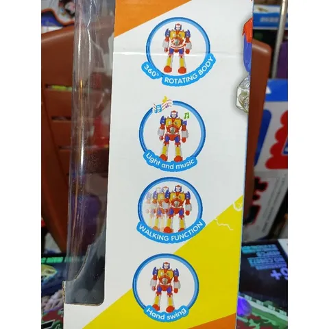 Mô hình Siêu Nhân SUPER WARRIOR Biết Đi - Đồ Chơi Phát Nhạc và Đèn LED, Kích Thích Trí Tưởng Tượng cho Bé, Quà Tặng Ý Nghĩa