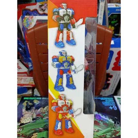 Mô hình Siêu Nhân SUPER WARRIOR Biết Đi - Đồ Chơi Phát Nhạc và Đèn LED, Kích Thích Trí Tưởng Tượng cho Bé, Quà Tặng Ý Nghĩa
