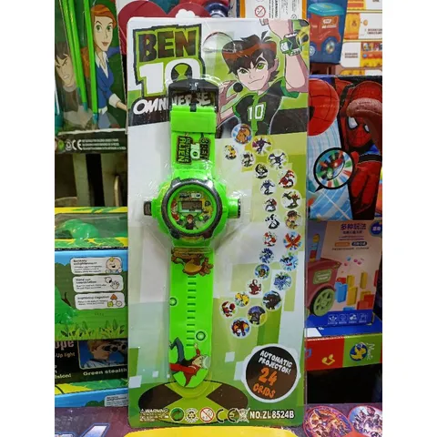 Bộ đồ chơi Đồng hồ BEN 10 có đèn soi chiếu hình phát sáng 8524 - Đồ chơi thú vị cho bé, phát triển kỹ năng giao tiếp và tư duy sáng tạo