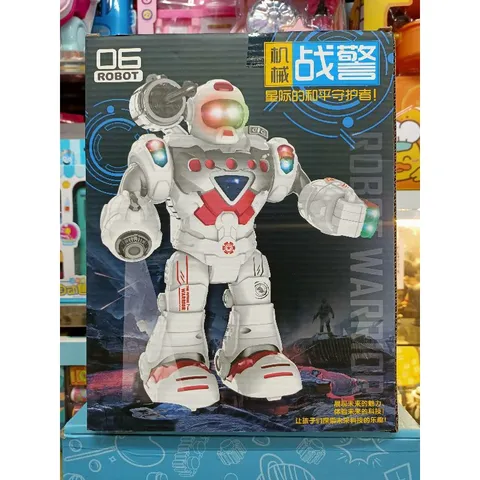 Hộp đồ chơi Robot lắp pin biết đi, có nhạc và đèn phát sáng 829 (tặng kèm pin và giao màu ngẫu nhiên)