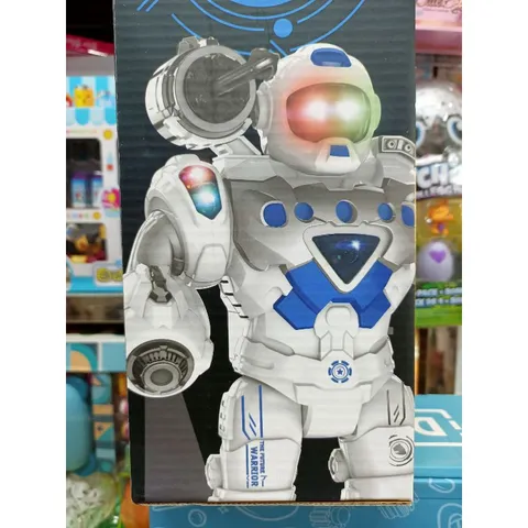 Hộp đồ chơi Robot lắp pin biết đi, có nhạc và đèn phát sáng 829 (tặng kèm pin và giao màu ngẫu nhiên)