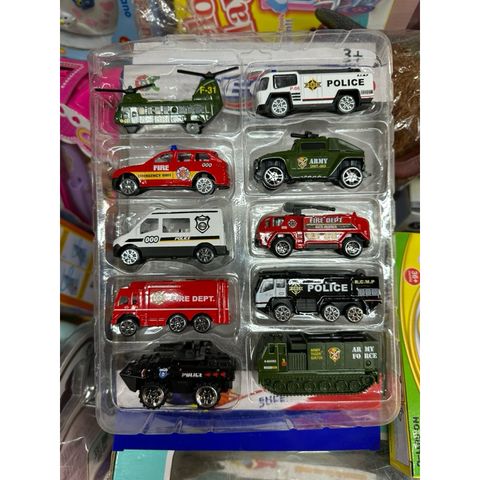 Hộp Đồ Chơi 625 - 10 Chiếc Xe Ô Tô Die Cast Super Speed Chất Liệu Hợp Kim - Quà Tặng Ý Nghĩa Cho Trẻ Em