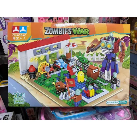 Bộ Xếp Hình Lắp Ghép Lê Gô ZOMBIES WAR 7241 - Đồ Chơi Trẻ Em 418 Chi Tiết, Phát Triển Trí Tuệ Và Tư Duy Sáng Tạo