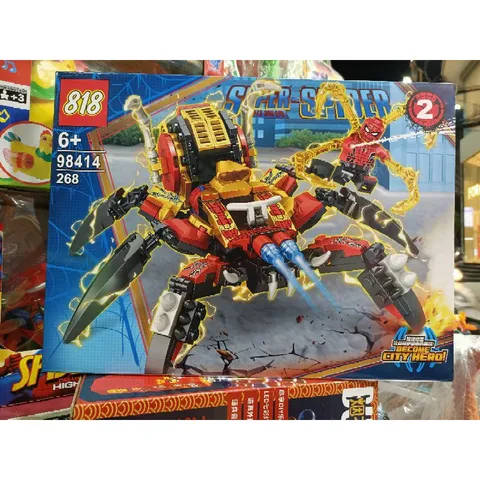 Hộp lê gô lắp ghép mô hình Người Nhện SUPER SPIDER 98414-2