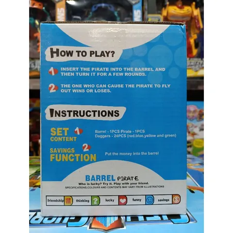 Trò Chơi Hải Tặc May Mắn Barrel Pirate Lucky Game - Đồ Chơi Trẻ Em An Toàn Giải Trí Tương Tác Cho Bé