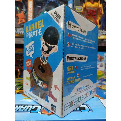 Trò Chơi Hải Tặc May Mắn Barrel Pirate Lucky Game - Đồ Chơi Trẻ Em An Toàn Giải Trí Tương Tác Cho Bé
