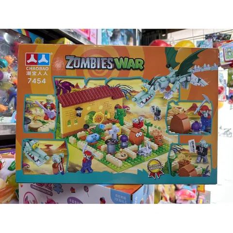 Bộ xếp hình lắp ghép lê gô ZOMBIES WAR 7454 – 416 chi tiết, sáng tạo mô hình thỏa sức cho bé, đồ chơi giáo dục phát triển tư duy