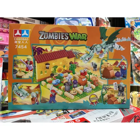 Bộ xếp hình lắp ghép lê gô ZOMBIES WAR 7454 – 416 chi tiết, sáng tạo mô hình thỏa sức cho bé, đồ chơi giáo dục phát triển tư duy