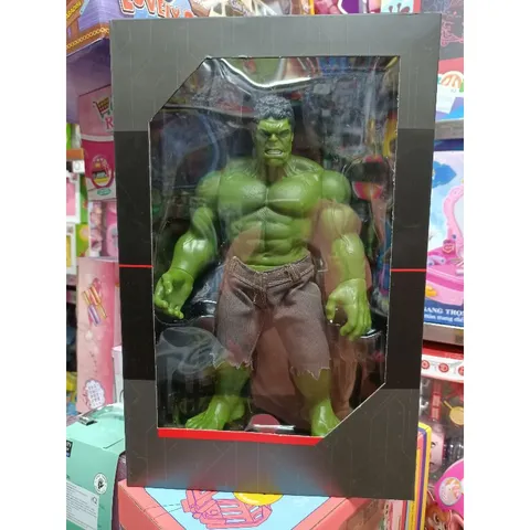 Mô hình nhân vật Người khổng lồ xanh HULK 31cm - Đồ chơi trẻ em siêu anh hùng, quà tặng dễ thương cho fan Marvel